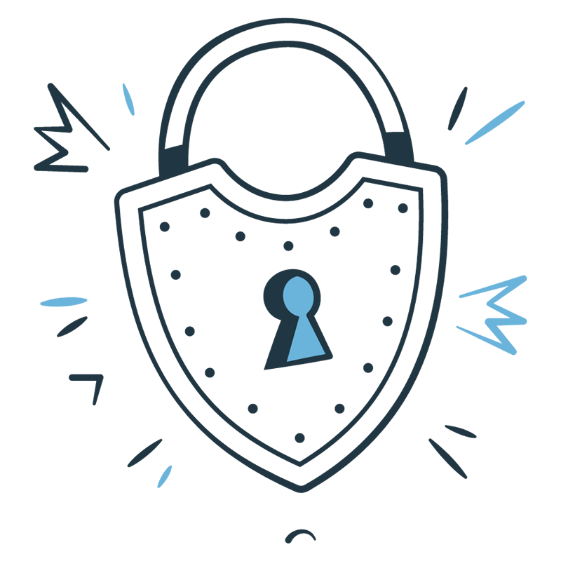 Illustration of a lock.