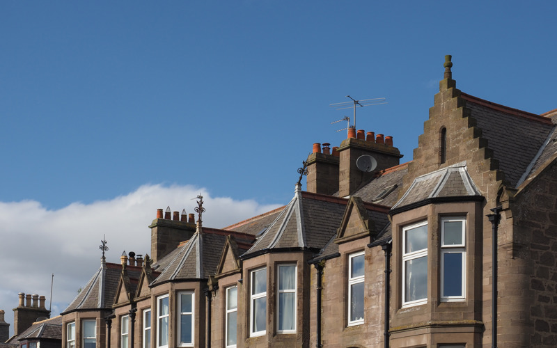Row of houses in Stonehaven